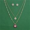 Kundan Classic Pendant Set with Carat Plating