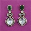 Kundan Classic Earring with Mehndi Plating