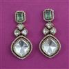 Kundan Classic Earring with Mehndi Plating