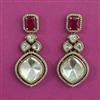 Kundan Classic Earring with Mehndi Plating