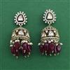 Kundan Jhumki with Mehndi Plating