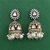 Kundan Jhumki with Mehndi Plating