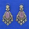 Kundan Classic Earring with Mehndi Plating