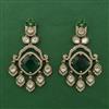 Kundan Classic Earring with Mehndi Plating