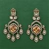 Kundan Classic Earring with Mehndi Plating