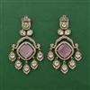 Kundan Classic Earring with Mehndi Plating