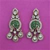 Kundan Classic Earring with Mehndi Plating