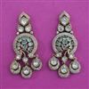 Kundan Classic Earring with Mehndi Plating