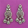 Kundan Classic Earring with Mehndi Plating