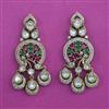 Kundan Classic Earring with Mehndi Plating