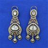 Kundan Classic Earring with Mehndi Plating