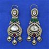 Kundan Classic Earring with Mehndi Plating