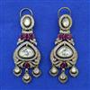 Kundan Classic Earring with Mehndi Plating