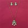 Kundan Classic Pendant Set with Mehndi Plating