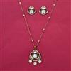 Kundan Classic Pendant Set with Mehndi Plating