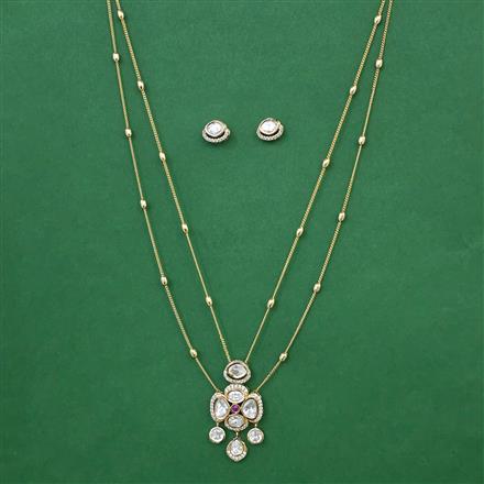 Kundan Classic Pendant Set with Carat Plating
