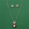 Kundan Meenakari Pendant Set with Carat Plating