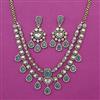 Kundan Classic Necklace with Mehndi Plating