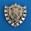 Kundan Classic Brooch with Mehndi Plating