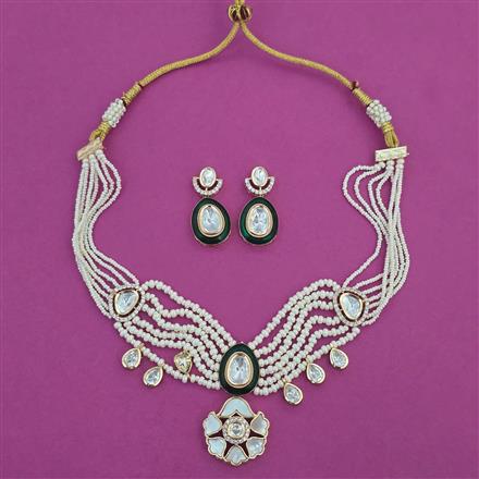 Kundan Choker Necklace with Carat Plating