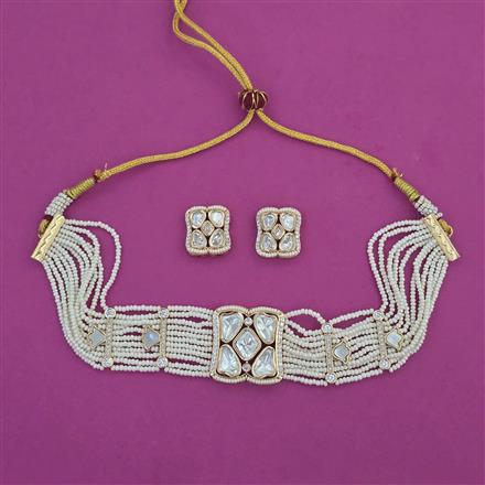 Kundan Choker Necklace with Carat Plating