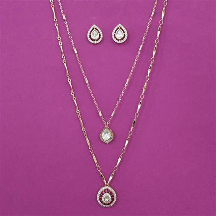 Kundan Classic Pendant Set with Carat Plating