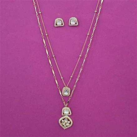 Kundan Classic Pendant Set with Carat Plating
