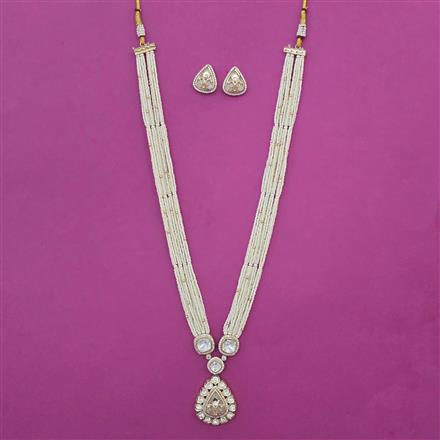 Kundan Long Pendant Set with Carat Plating