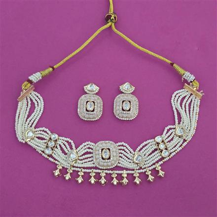 Kundan Choker Necklace with Carat Plating