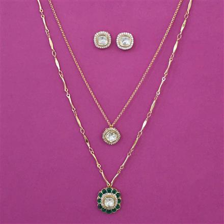 Kundan Classic Pendant Set with Carat Plating