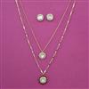 Kundan Classic Pendant Set with Carat Plating