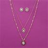 Kundan Classic Pendant Set with Carat Plating