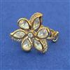Kundan Adjustable Ring with Mehndi Plating Carat Plating