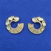 Kundan Pearl Earring with Mehndi Plating Carat Plating