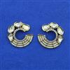 Kundan Pearl Earring with Mehndi Plating Carat Plating