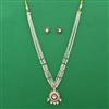 Kundan Long Pendant Set with Carat Plating