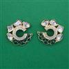 Kundan Pearl Earring with Carat Plating