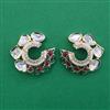 Kundan Pearl Earring with Carat Plating