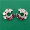 Kundan Pearl Earring with Carat Plating