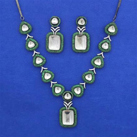 Kundan Classic Necklace with Black Plating