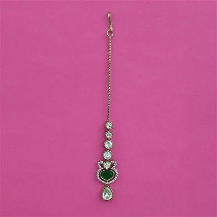 Kundan Classic Tikka with Mehndi Plating