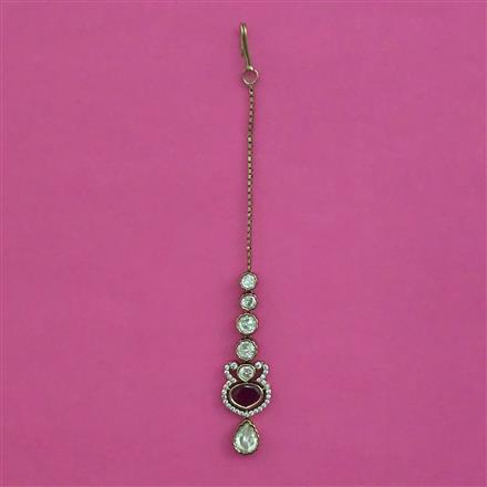 Kundan Classic Tikka with Mehndi Plating