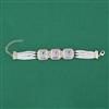 Kundan Adjustable Bracelet with Carat Plating
