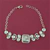 Kundan Adjustable Bracelet with Carat Plating