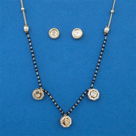 Kundan Delicate Mangalsutra with Carat Plating