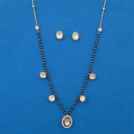 Kundan Delicate Mangalsutra with Carat Plating
