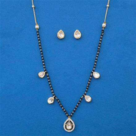 Kundan Delicate Mangalsutra with Carat Plating