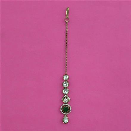 Kundan Classic Tikka with Mehndi Plating