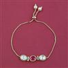 Kundan Adjustable Bracelet with Carat Plating
