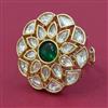 Kundan Adjustable Ring with Carat Plating